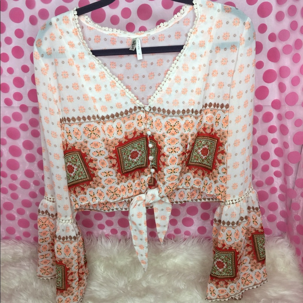 Live 4 Truth Crop Top with Bell Sleeves